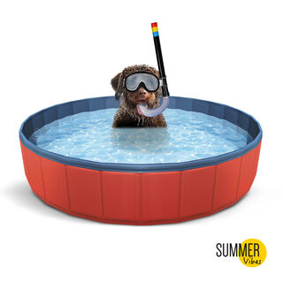 Summer Vibes Piscina Vermelha para cães, Summer Vibes Piscina Vermelha para cães