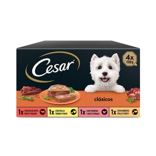 Cesar Seleção Clássicos Terrina em Patê para Cães