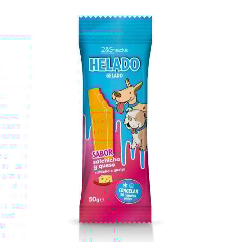 1 ud. 2eSnacks Gelado de Salsicha e Queijo para c&atilde;es , , large Imagem n&uacute;mero 1
