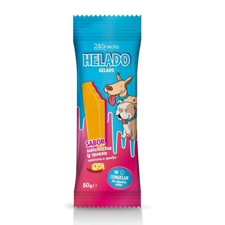 1 ud. 2eSnacks Gelado de Salsicha e Queijo para cães ,  Imagem número 1 1 ud. 2eSnacks Gelado de Salsicha e Queijo para cães , , large Imagem número 1