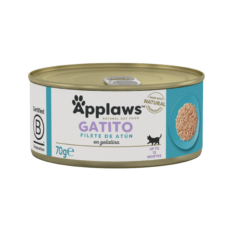 70 g Applaws Kitten Caldo de Atum lata, , large Imagem n&uacute;mero 1
