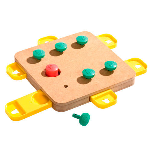 Flamingo Doggy Brain Train Cube juguete para perros Imagem n&uacute;mero 1