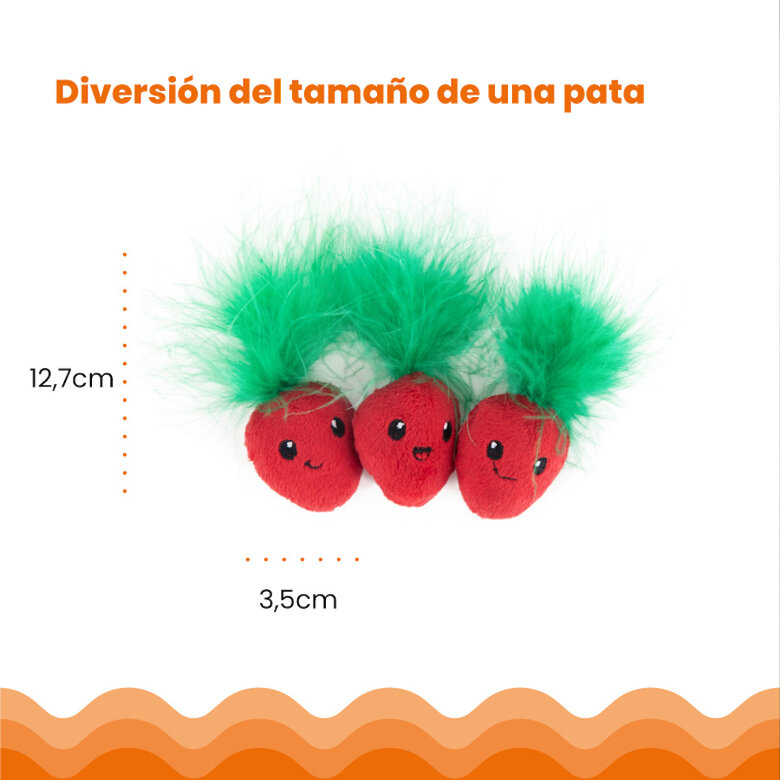Catstages Strawbabies Morango de Peluche para gatos,  Imagem número 2 Catstages Strawbabies Morango de Peluche para gatos, , large Imagem número 2