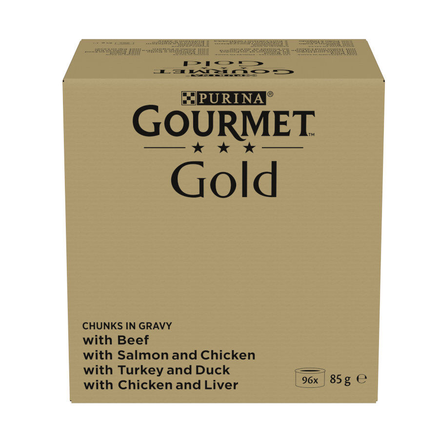 96 latas x 85 g Gourmet Gold Biscoitos em molho latas para gatos, , large Imagem n&uacute;mero 1