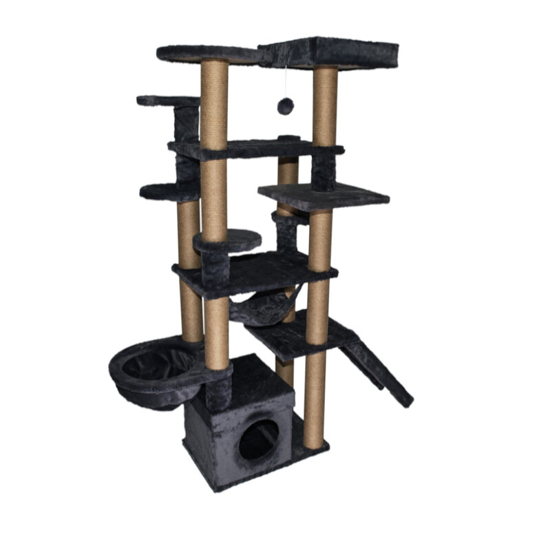 Catshion Roma Árvore Arranhador Grande Cinzento para gatos,  Imagem número 2 Catshion Roma Árvore Arranhador Grande Cinzento para gatos, , large Imagem número 2