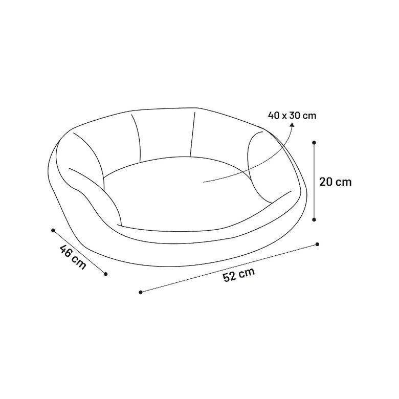 Flamingo Chips Retangular Cinzenta cama alcofa para cães,  Imagem número 5 Flamingo Chips Retangular Cinzenta cama alcofa para cães, , large Imagem número 5