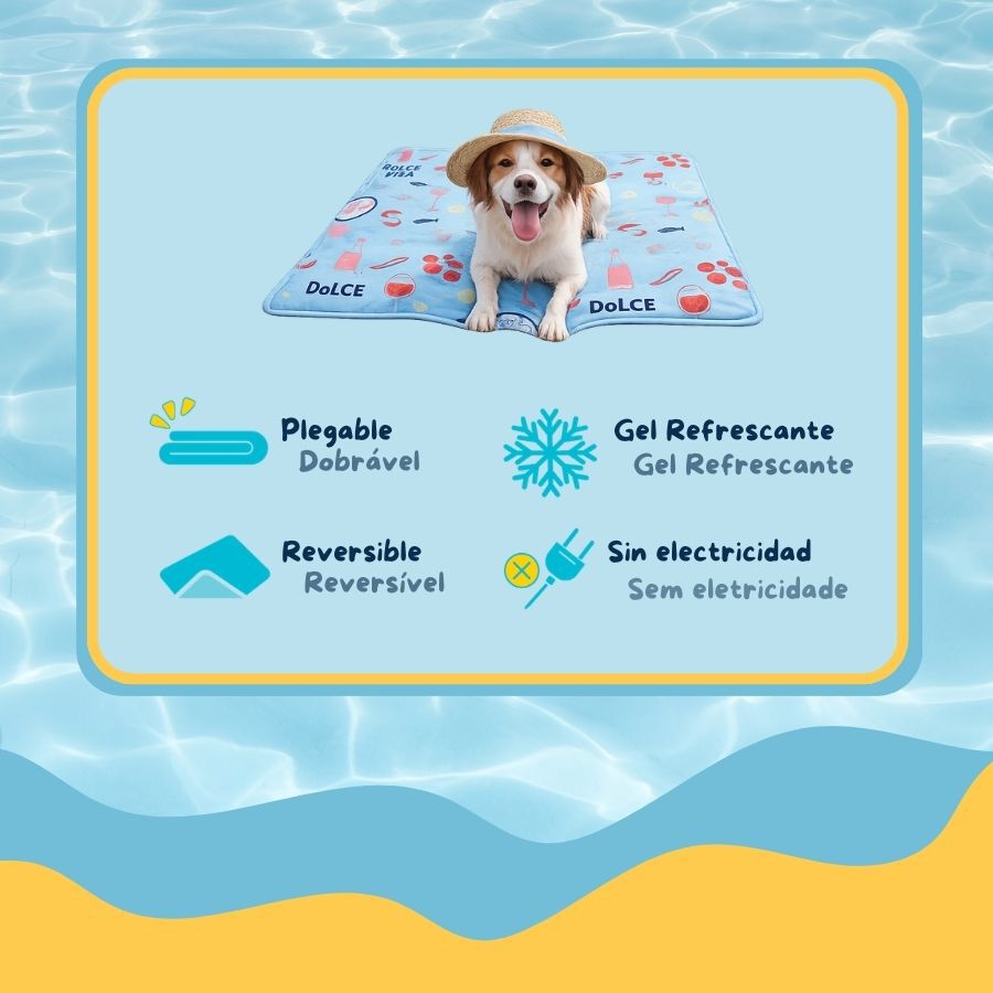 Summer Vibes Cool Mat Dolce Vita Tapete Refrescante para c&atilde;es, , large Imagem n&uacute;mero 3