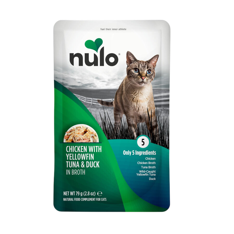 79 g Nulo Comida h&uacute;mida de Frango, Atum e Pato em saquetas para gatos, , large Imagem n&uacute;mero 1
