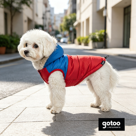 Gotoo Casaco Vermelho com Capuz para c&atilde;es