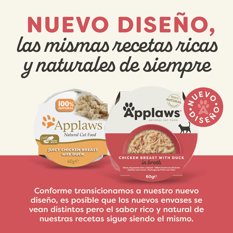 60 g Applaws frango e pato terrina para gatos, , large Imagem n&uacute;mero 2