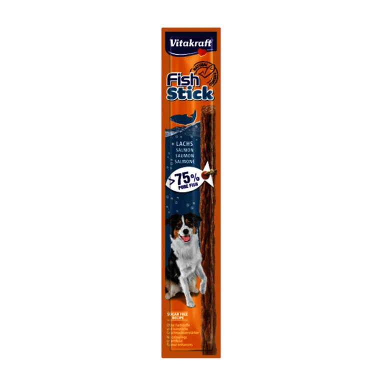 1 stick Vitakraft Barra Fish Stick de Salmão para cães,  Imagem número 1 1 stick Vitakraft Barra Fish Stick de Salmão para cães, , large Imagem número 1