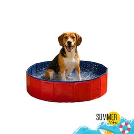 Summer Vibes Fresh Pool Piscina Vermelha para c&atilde;es