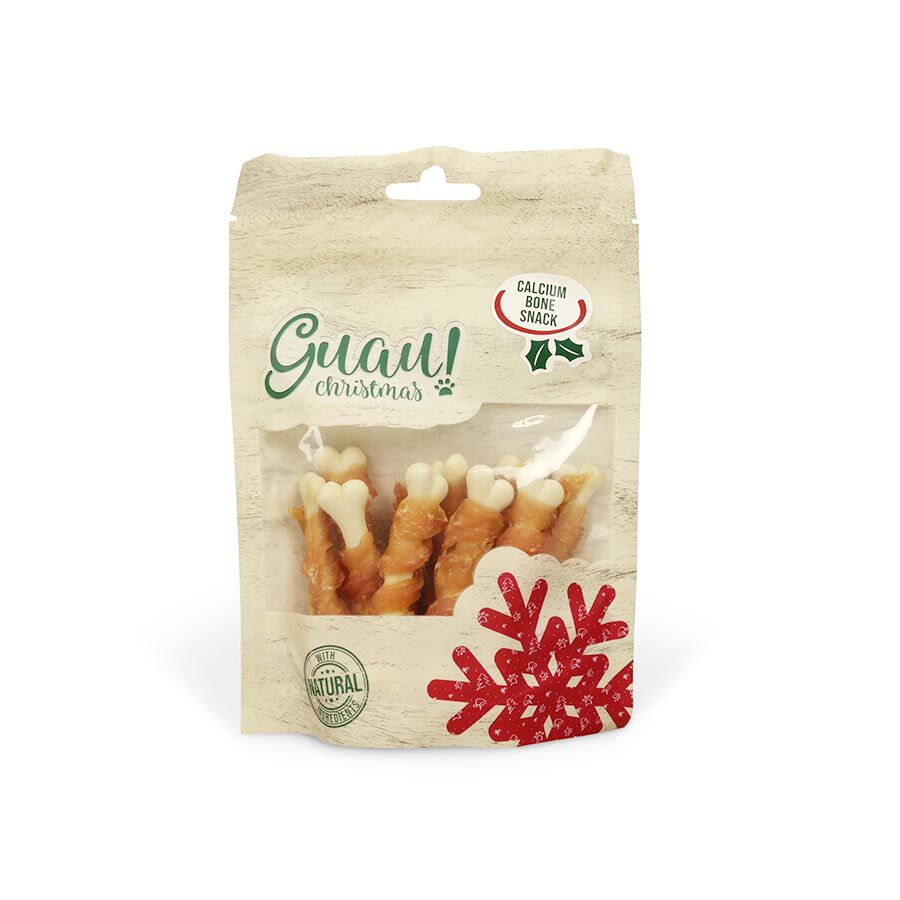 Guau Christmas huesos de calcio  snack para perros Imagem n&uacute;mero 1