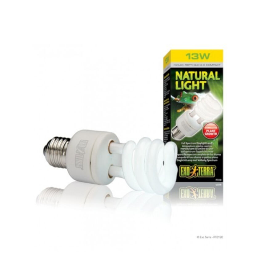 L&acirc;mpada Natural Light Exo Terra de Baixo Consumo UVA para Terr&aacute;rio, , large Imagem n&uacute;mero 2