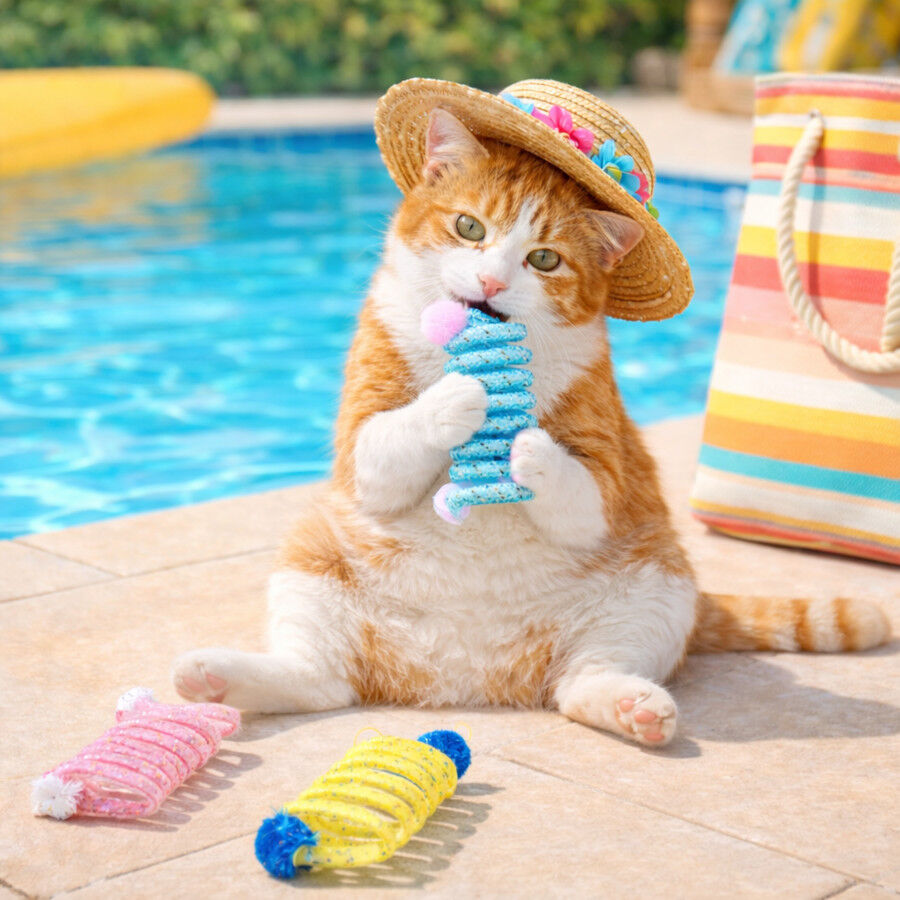 Summer Vibes Cat Spring x3 Brinquedos Interativos para gatos, , large Imagem n&uacute;mero 1