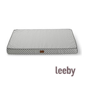 Leeby Colchão vichy antiderrapante para cães
