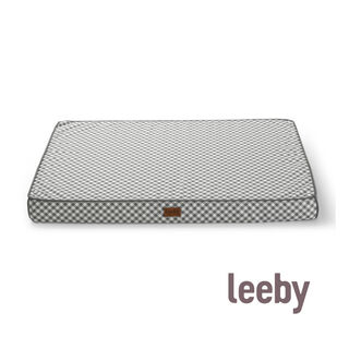 Leeby Colchão vichy antiderrapante para cães