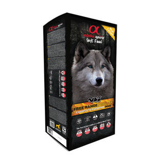 Alpha Spirit Free Range Poultry ração para cães