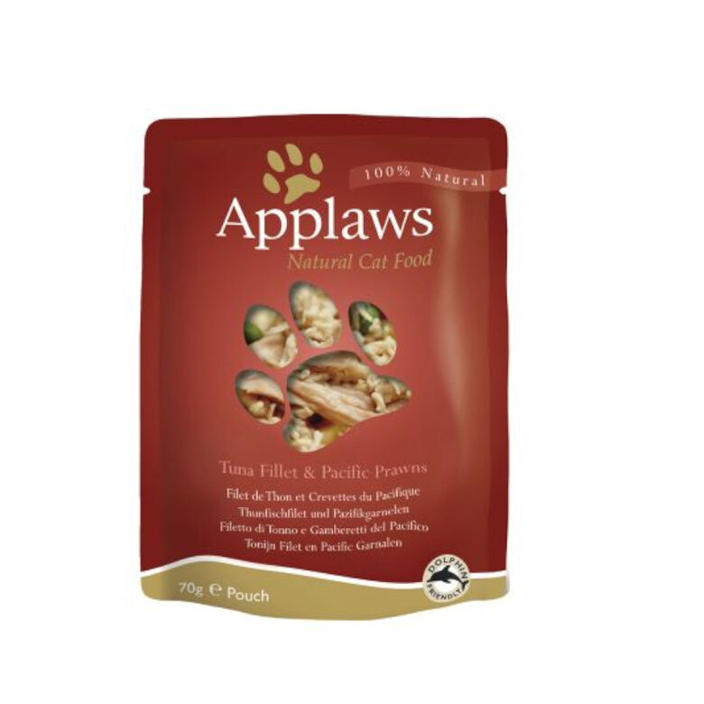 70 g Applaws Atum com Camarões sachê para gatos,  Imagem número 3 70 g Applaws Atum com Camarões sachê para gatos, , large Imagem número 3