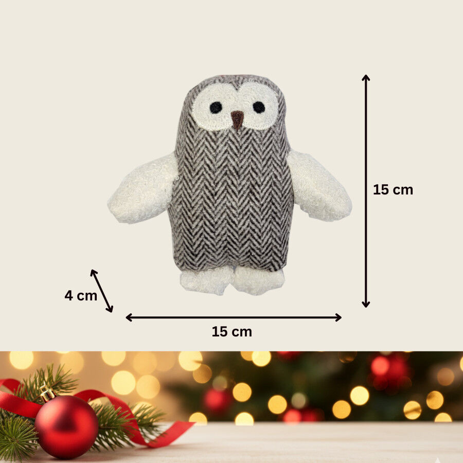 Wonder Christmas Peluche Coruja de Natal para C&atilde;es, , large Imagem n&uacute;mero 4