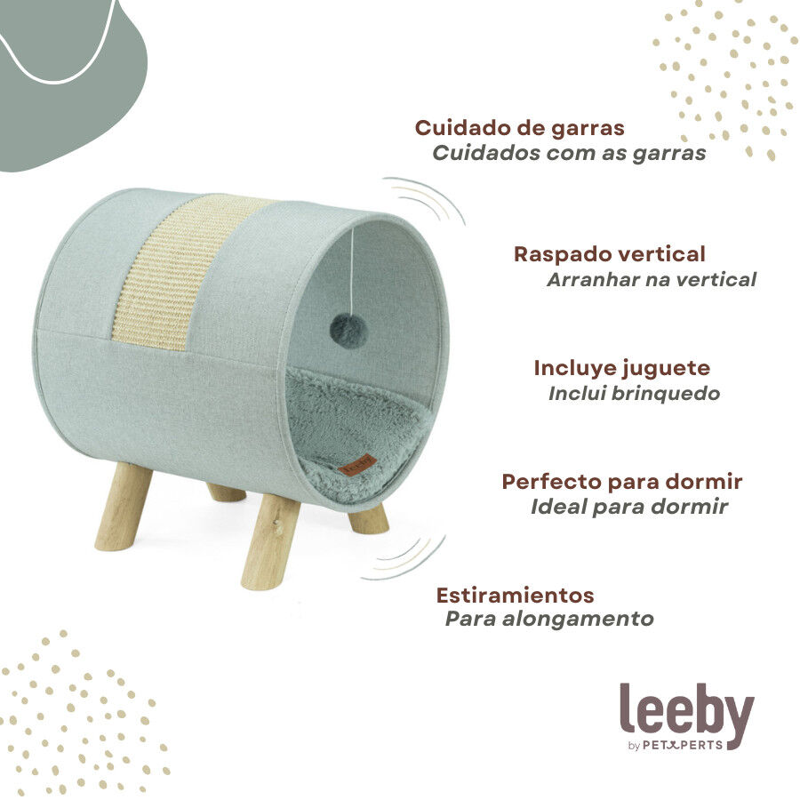 Leeby Saffira cama com arranhador e brinquedo para gatos, , large Imagem n&uacute;mero 3