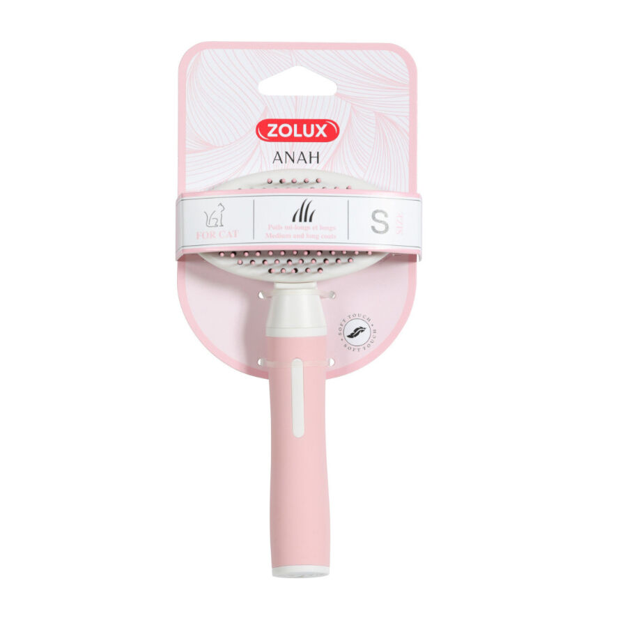 Zolux Anah Slicker Retr&aacute;til Escova Cardadeira para gatos, , large Imagem n&uacute;mero 4