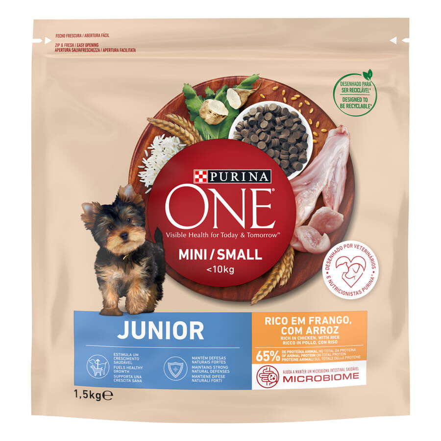 1.5 kg Purina One Junior Bifensis Frango ra&ccedil;&atilde;o para c&atilde;es, , large Imagem n&uacute;mero 1