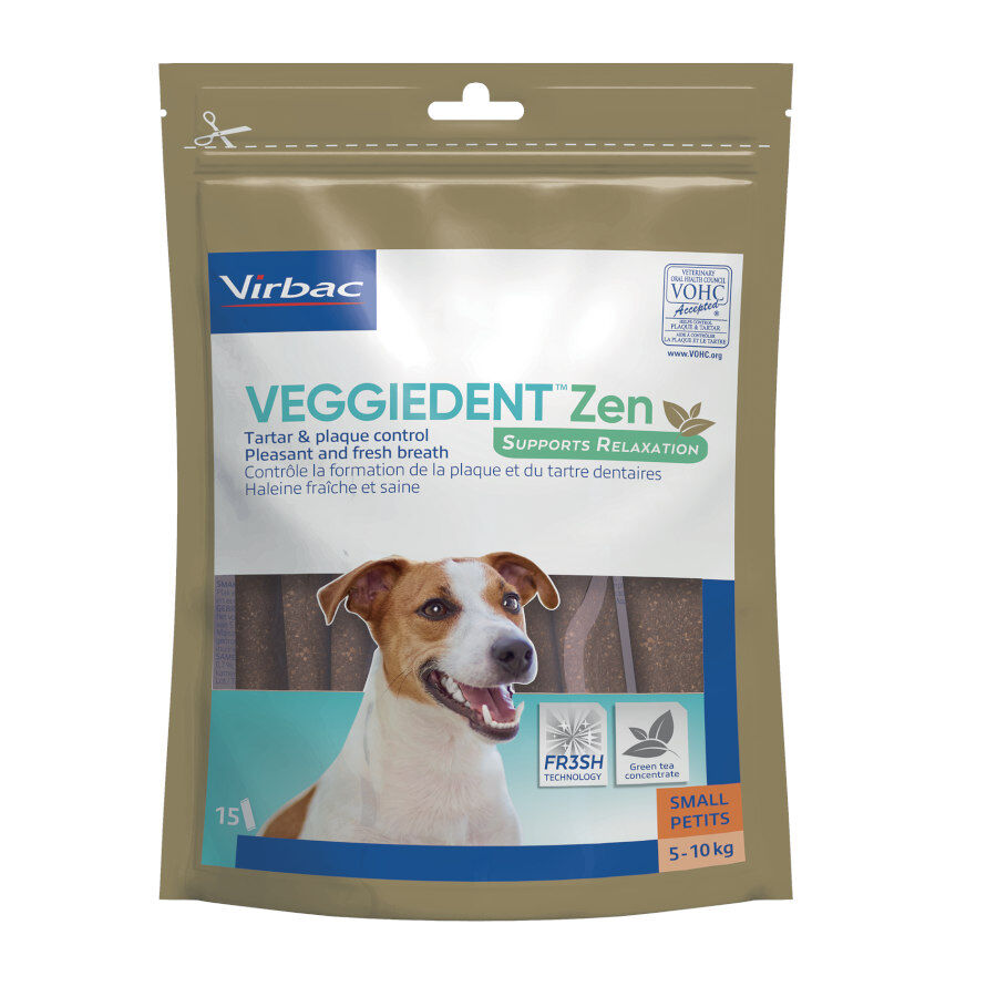 15 sticks Virbac L&aacute;minas Veggiedent Zen S para c&atilde;es, , large Imagem n&uacute;mero 2