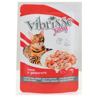 Vibrisse Jelly Atum com Camarões em Galeia para gatos