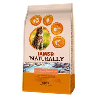 IAMS Adult Naturally Salmão ração para gatos