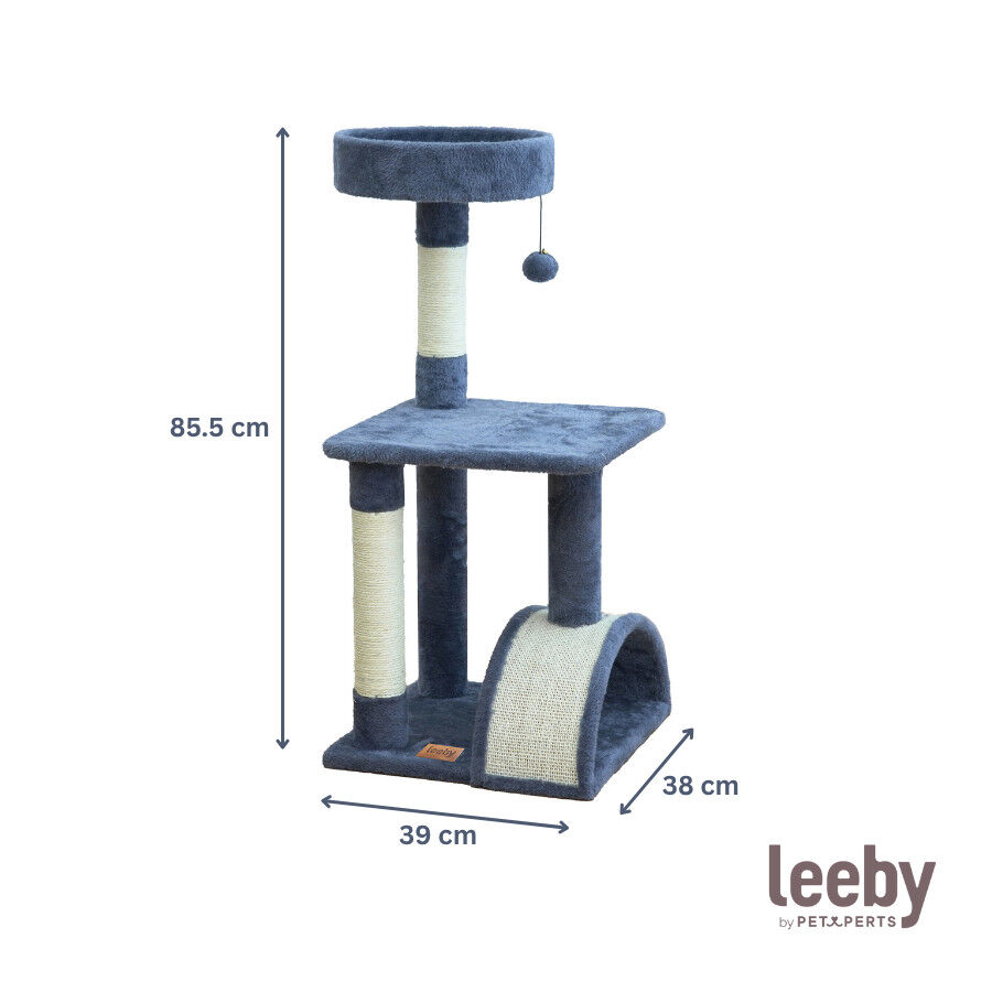 Leeby Marcelo torre arranhadora com cama e brinquedo para gatos, , large Imagem n&uacute;mero 4