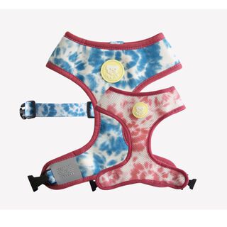 Dukier Peitoral reversível estampado Tie Dye para cães