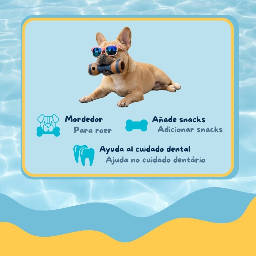 Summer Vibes Chew Dumbbell Mordedor para c&atilde;es, , large Imagem n&uacute;mero 3