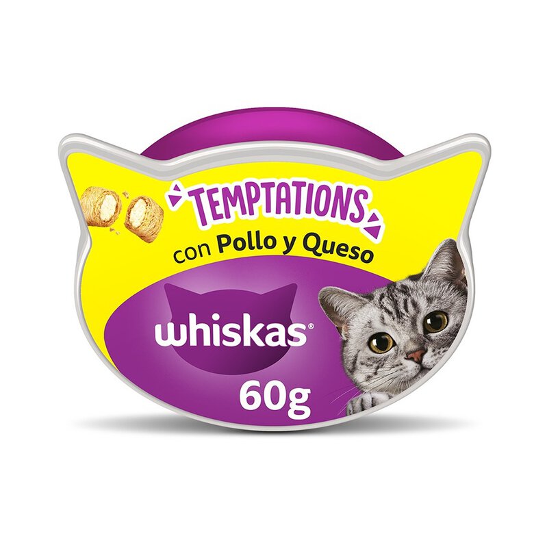 Whiskas Temptations Snacks Frango e Queijo para Gatos , , large image number null