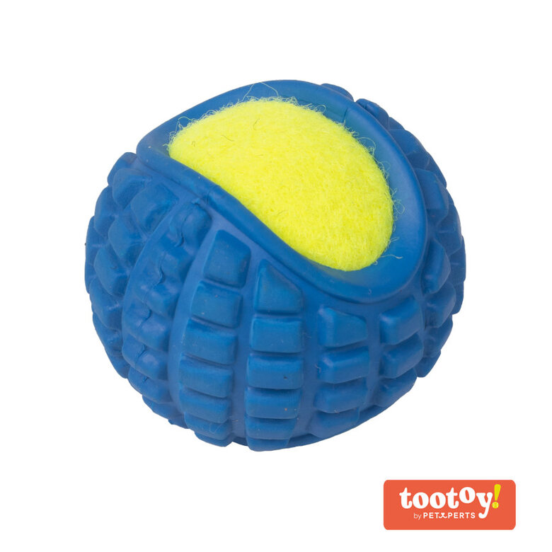 Tootoy! 2 in 1 tennis ball Blue Bola de Ténis Azul para cães,  Imagem número 2 Tootoy! 2 in 1 tennis ball Blue Bola de Ténis Azul para cães, , large Imagem número 2