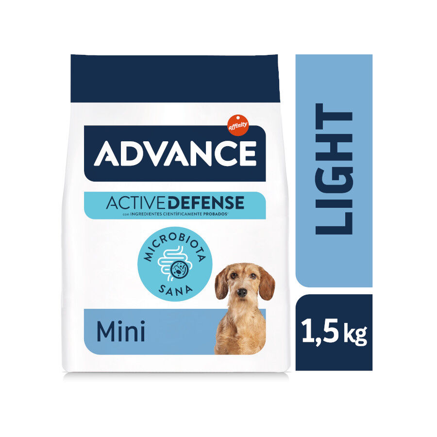 1.5 kg Advance Active Defense Mini Light Frango e Arroz ra&ccedil;&atilde;o para c&atilde;es, , large Imagem n&uacute;mero 2
