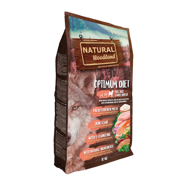 10 kg Natural Woodland Optimum Diet Hypoallergenic Ração para cães,  Imagem número 1 10 kg Natural Woodland Optimum Diet Hypoallergenic Ração para cães, , large Imagem número 1