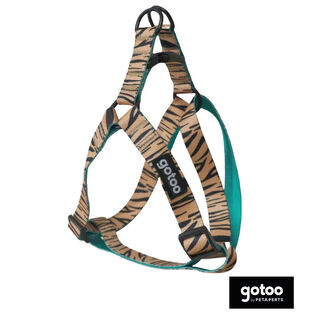 Gotoo Peitoral estampado tigre castanho para cães