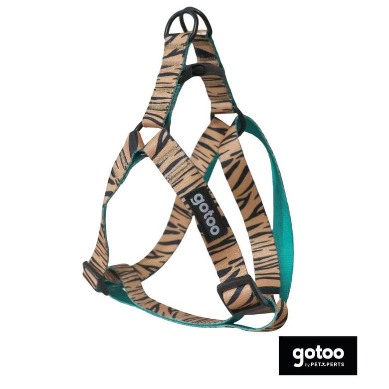 Gotoo Peitoral estampado tigre castanho para cães,  Imagem número 2 Gotoo Peitoral estampado tigre castanho para cães, , large Imagem número 2