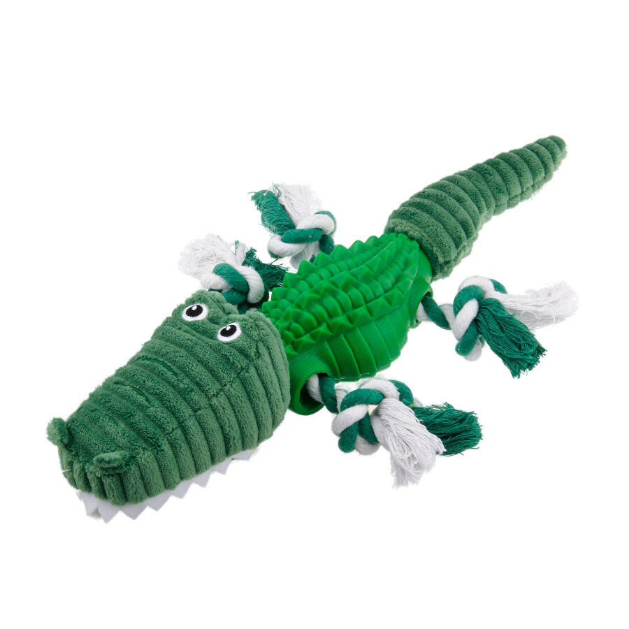 Tootoy! Stretch Crocodile Cuddler peluche dispensador de snacks para c&atilde;es, , large Imagem n&uacute;mero 2