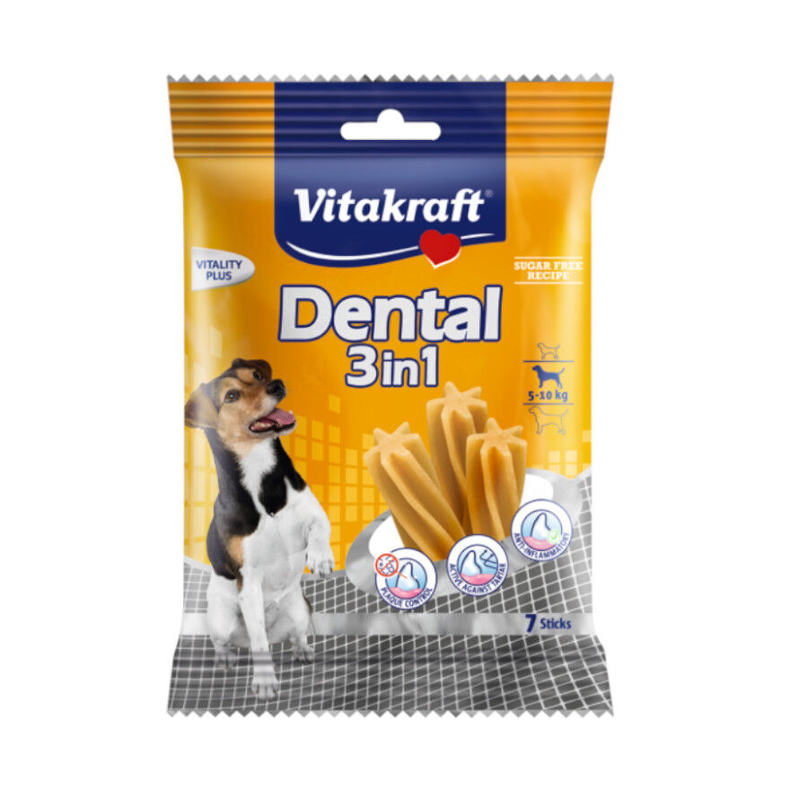 7 sticks Vitakraft Snacks Dent&aacute;rios para c&atilde;es pequenos, , large Imagem n&uacute;mero 1