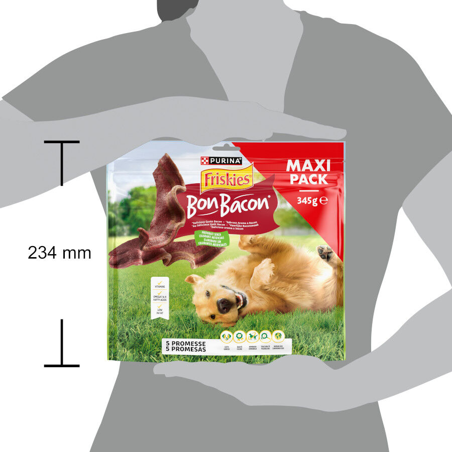 345 g Aperitivo Friskies Bon Bacon para c&atilde;es, , large Imagem n&uacute;mero 3