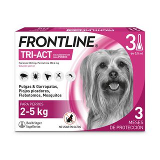 Pipetas antiparasitárias da Frontline Tri-Act 2 - 5 kg