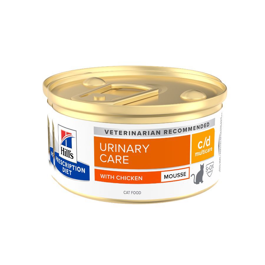85 g Hill's Prescription Diet c/d Multicare Mousse de Pollo lata para gatos, , large Imagem n&uacute;mero 2