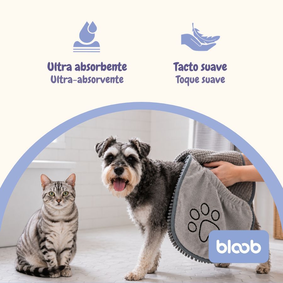 Bloob Toalha de secagem para c&atilde;es e gatos, , large Imagem n&uacute;mero 3