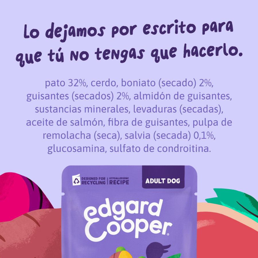 150 g Edgard & Cooper Adult Grain Free Comida h&uacute;mida de Pato em saquetas para c&atilde;es, , large Imagem n&uacute;mero 10