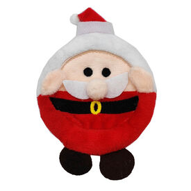 Flamingo Xmas Santa Redondo brinquedo natalício para gatos