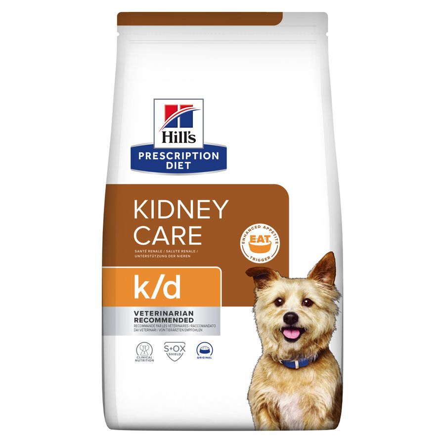 2 x 4 kg Hill's Prescription Diet Kidney Care k/d ra&ccedil;&atilde;o para c&atilde;es Pack poupan&ccedil;a!, , large Imagem n&uacute;mero 2