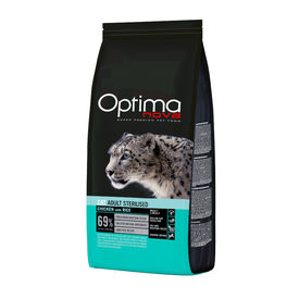 Optima Nova Sterilised Frango e Arroz ra&ccedil;&atilde;o para gatos
