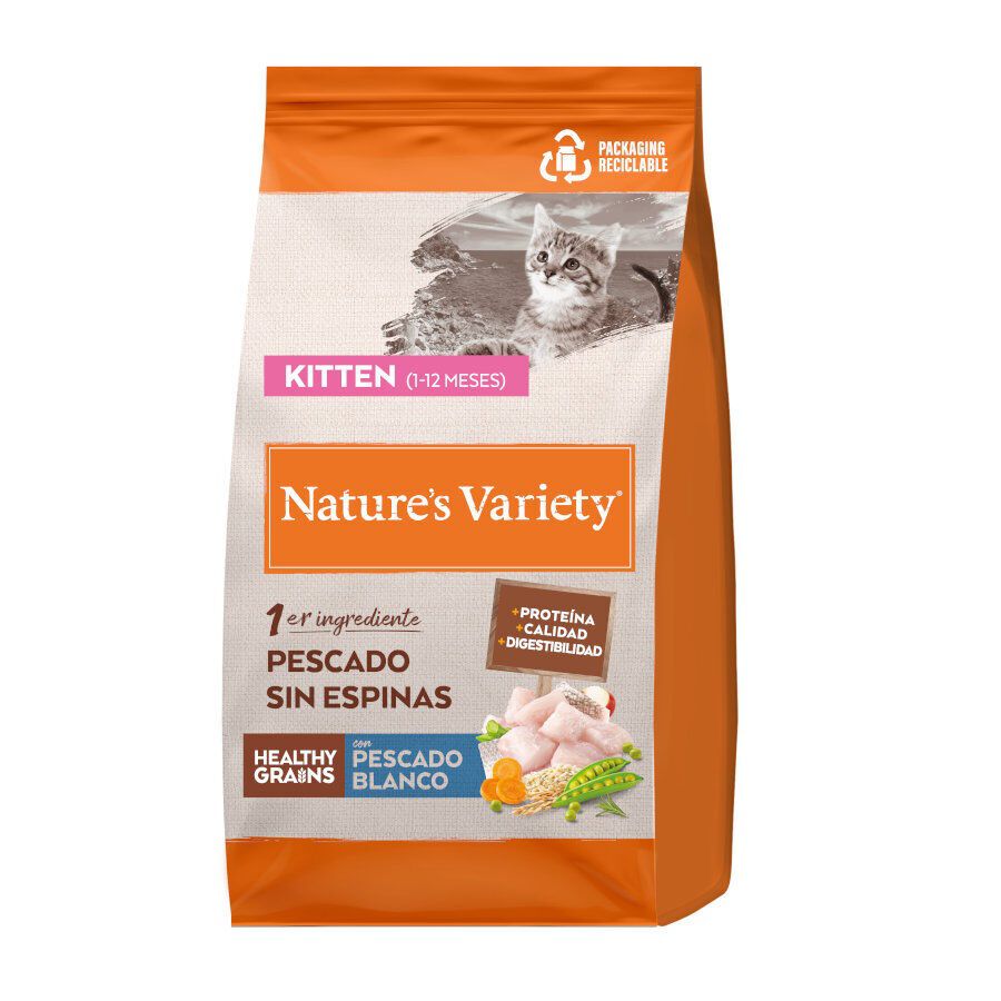 3 kg Nature's Variety Healthy Grains Kitten Peixe Branco ra&ccedil;&atilde;o para gatinhos, , large Imagem n&uacute;mero 1